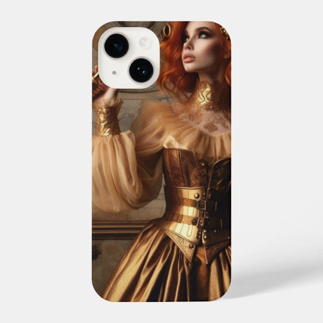 Funda Para iPhone Steampunk Victorian Gold Astronomer (Reverso )