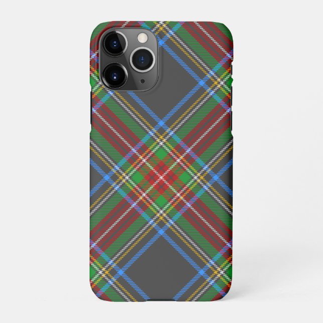 Funda Para iPhone Stewart Stuart Black Clan Tartan Plaid (Reverso)