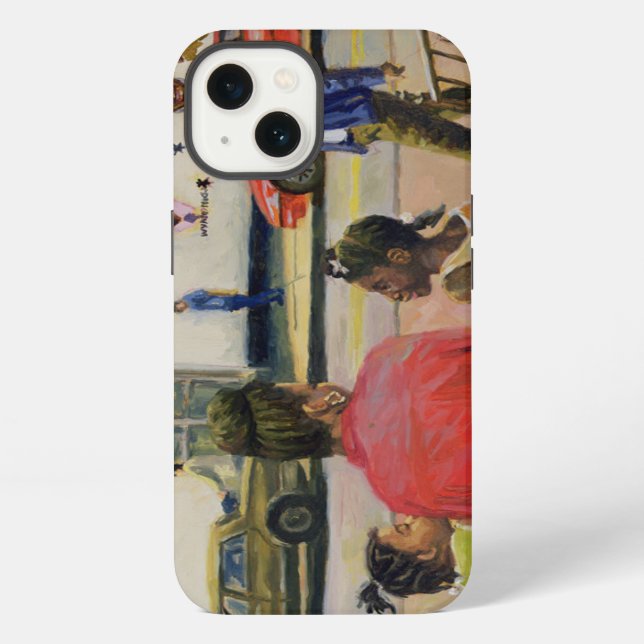 Funda Para iPhone Stoop 2000 de la ciudad del verano (Reverso )