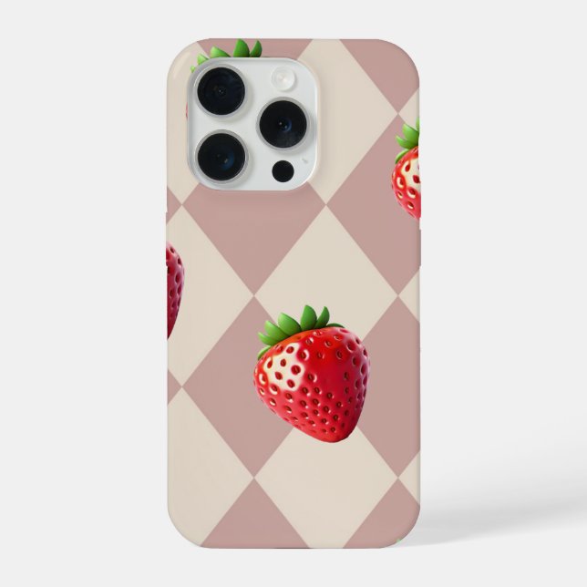 Funda Para iPhone Strawberry Case for iPhone 15 Pro by Case (Reverso )