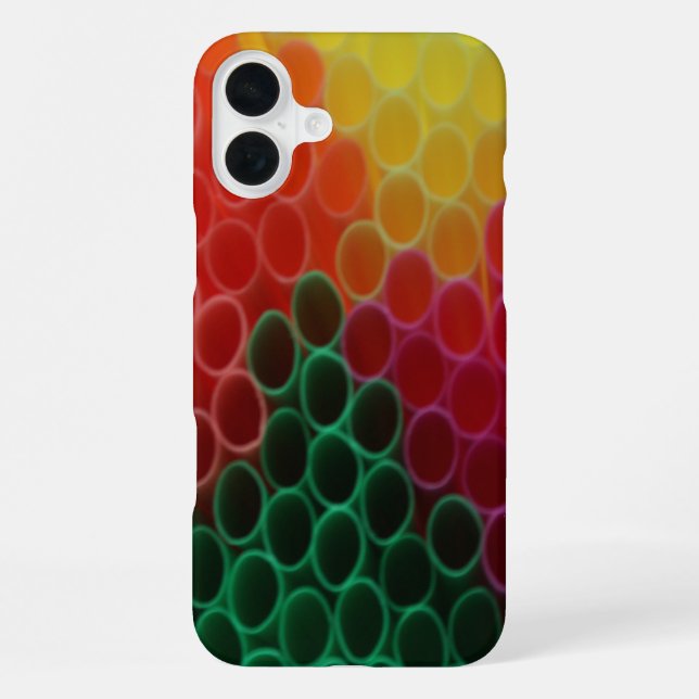 Funda Para iPhone Straws plásticos (Reverso )