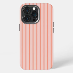 Funda Para iPhone 13 Pro Stripes Modern Coral Peach Minimalist Elegance