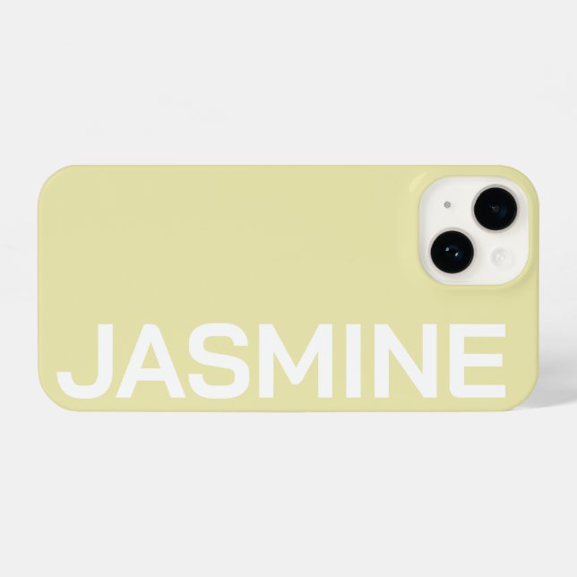 FUNDA PARA iPhone STYLISH MODERN CLASSIC CUSTOMIZED NAME MINIMAL (Reverso Horizontal)