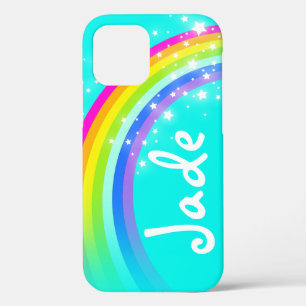 Funda Para iPhone 12 Pro Su caso del iphone de la aguamarina del arco iris