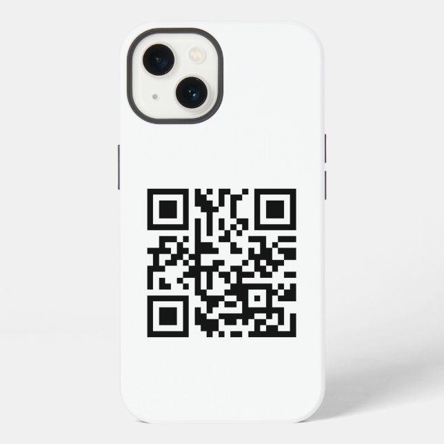 Funda Para iPhone Su código QR de empresa (Reverso )