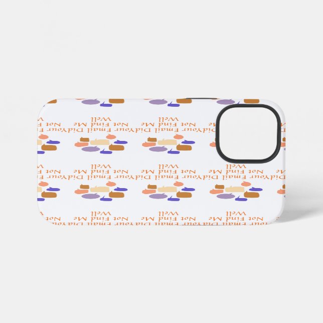 Funda Para iPhone Su correo electrónico no me encontró bien (Reverso Horizontal)