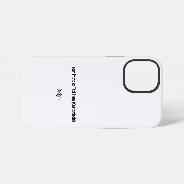 Funda Para iPhone Su Foto o Texto Aquí (Diseño Personalizable) (Reverso Horizontal)