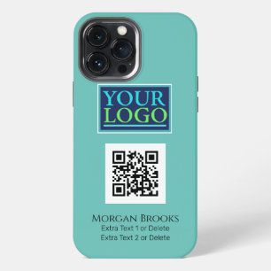 Funda Para iPhone 13 Pro Max Su logotipo/arte/foto, código QR, nombre/informaci