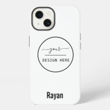 Su logotipo/arte/foto, nombre, estuche para iPhone
