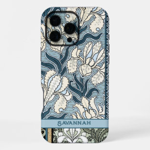Funda Para iPhone 16 Pro Max Su Nombre Patrón Iris Vintage