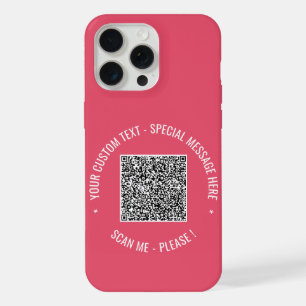 Su Personalizado de código QR Texto Estuche para i