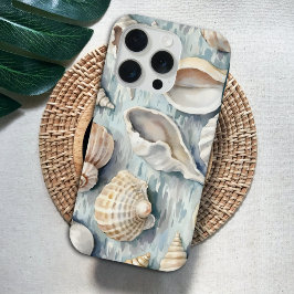 Suave agua de mar azul costero acuarela