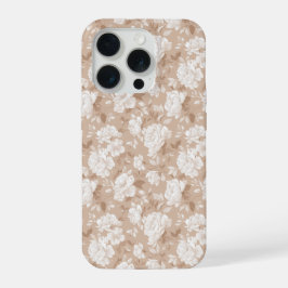 Suave patrón floral rosa beige neutral