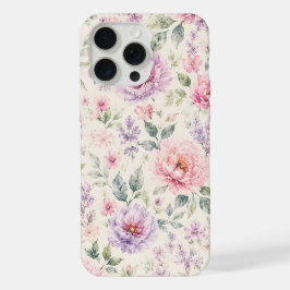 Suave Peonía Floral Acuarela