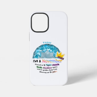 Funda Para iPhone 12 Mini Sudaderas gráficas de topacio, piedra de nacimient