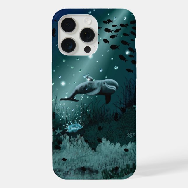 Funda Para iPhone Sueño de delfín (Reverso )