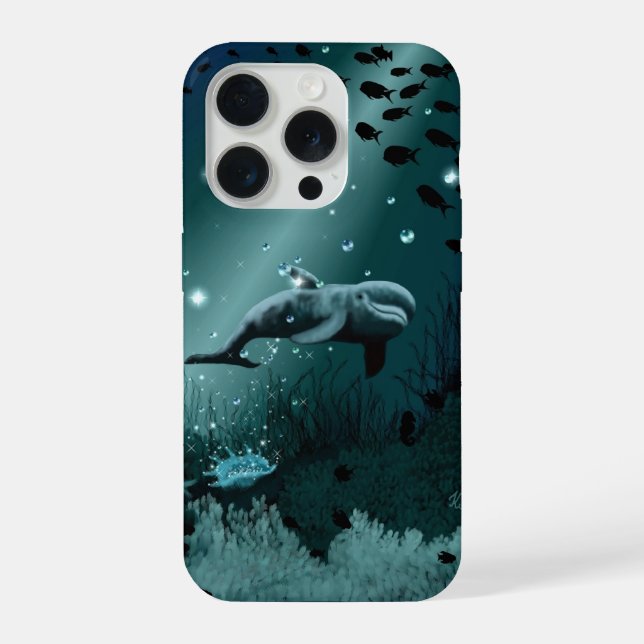 Funda Para iPhone Sueño de delfín (Reverso )