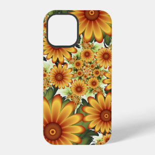 Funda Para iPhone 12 Pro Sueño floral, arte fractal de flores abstractas mo