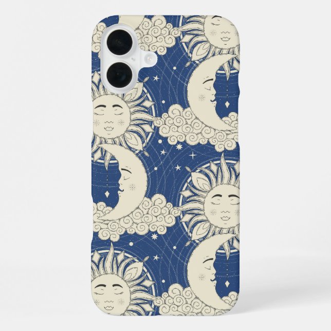 Funda Para iPhone sueños bohemios azules (Reverso )