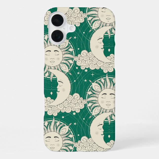 Funda Para iPhone sueños bohemios verdes (Reverso )