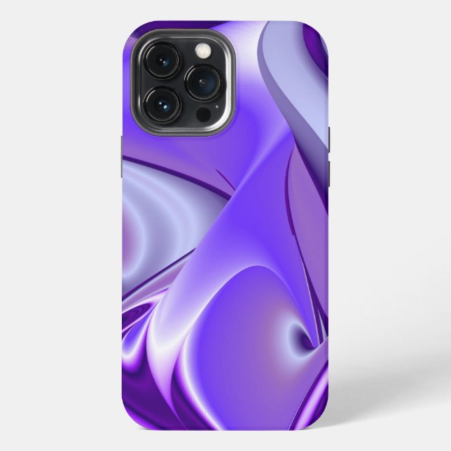 Funda Para iPhone Sueños de Arcoíris de Flor Morada (Reverso )
