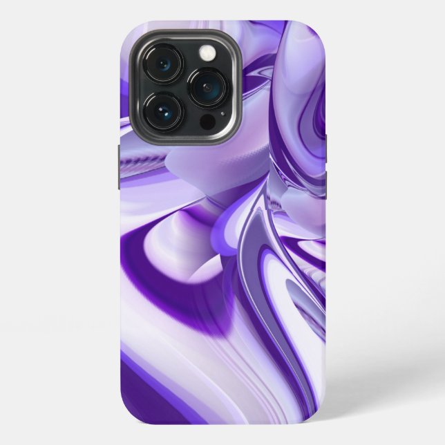 Funda Para iPhone Sueños de Arcoíris de Flor Morada (Reverso )