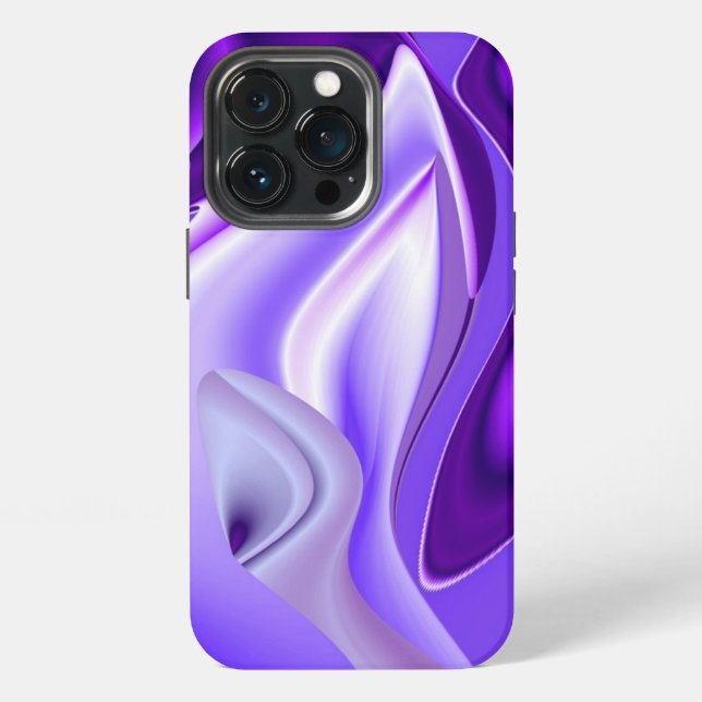 Funda Para iPhone Sueños de Arcoíris de Flor Morada (Reverso )