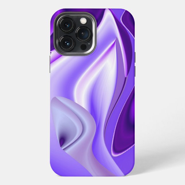 Funda Para iPhone Sueños de Arcoíris de Flor Púrpura (Reverso )