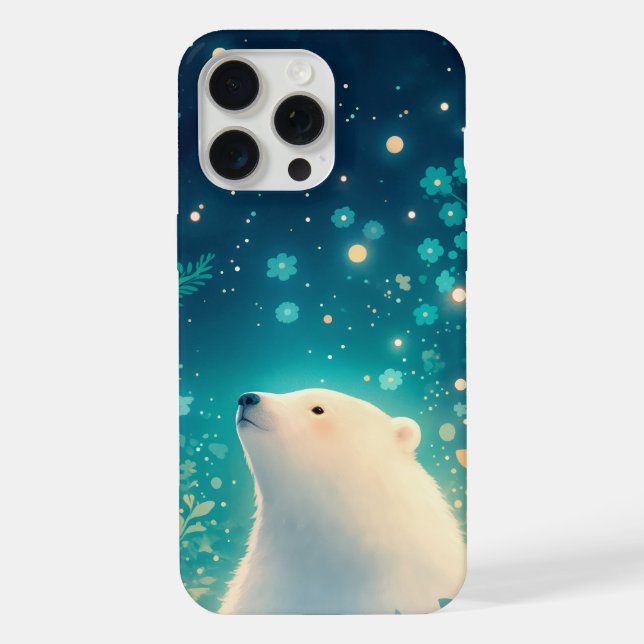 Funda Para iPhone Sueños de oso polar (Reverso )