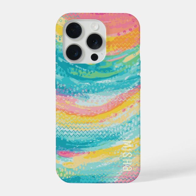 Funda Para iPhone Sueños de Piscina de Marea Tropical (Reverso )