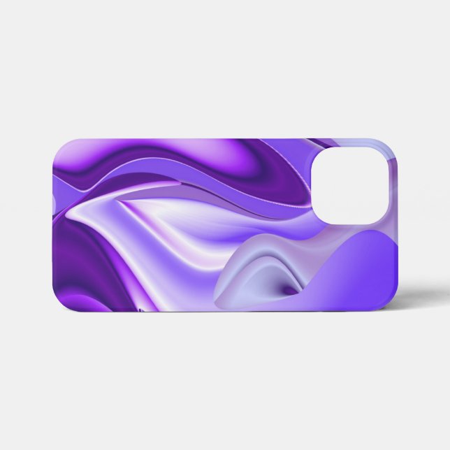 Funda Para iPhone Sueños del arcoiris de flores moradas (Reverso Horizontal)