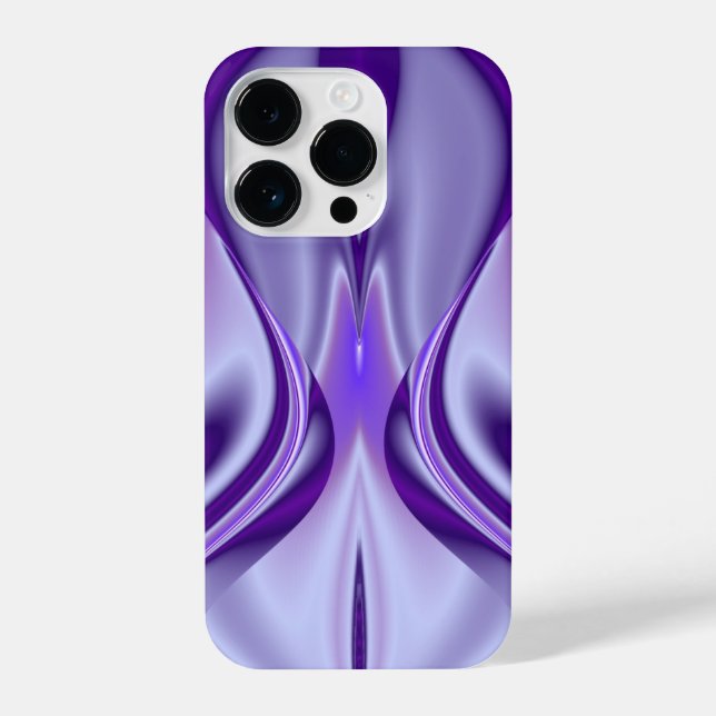 Funda Para iPhone Sueños del arcoiris de flores moradas (Reverso )