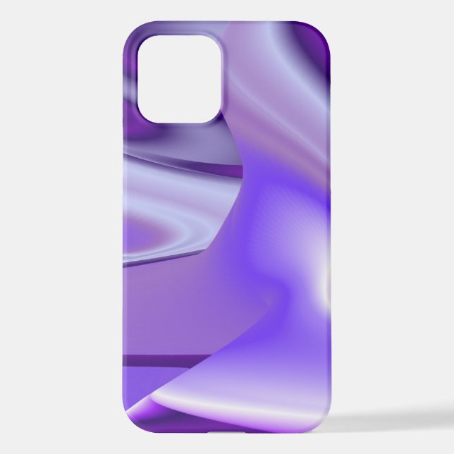 Funda Para iPhone Sueños del arcoiris de flores moradas (Reverso )