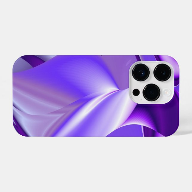 Funda Para iPhone Sueños del arcoiris de flores moradas (Reverso Horizontal)