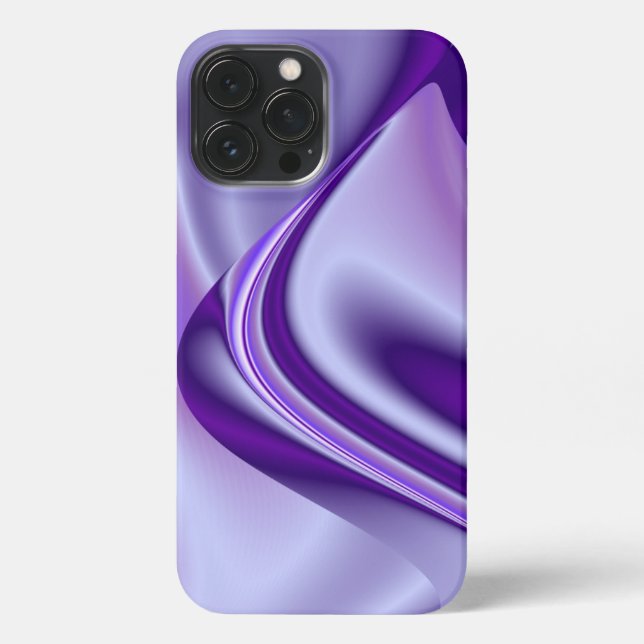 Funda Para iPhone Sueños del arcoiris de flores moradas (Reverso )