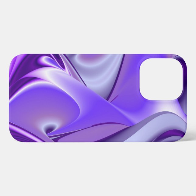 Funda Para iPhone Sueños del arcoiris de flores moradas (Reverso Horizontal)