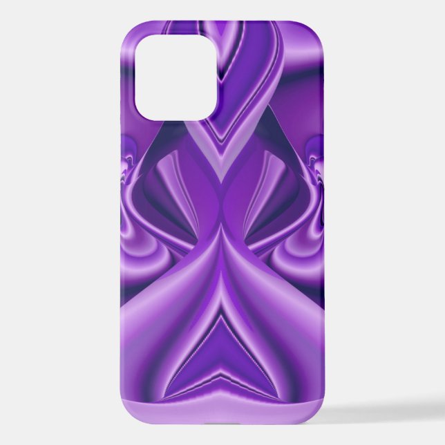 Funda Para iPhone Sueños del arcoiris de flores moradas (Reverso )