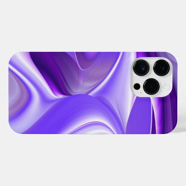 Funda Para iPhone Sueños del arcoiris de flores moradas (Reverso Horizontal)