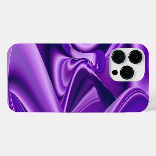 Funda Para iPhone Sueños del arcoiris de flores moradas (Reverso Horizontal)