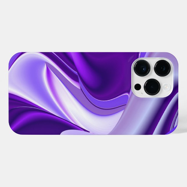 Funda Para iPhone Sueños del arcoiris de flores moradas (Reverso Horizontal)