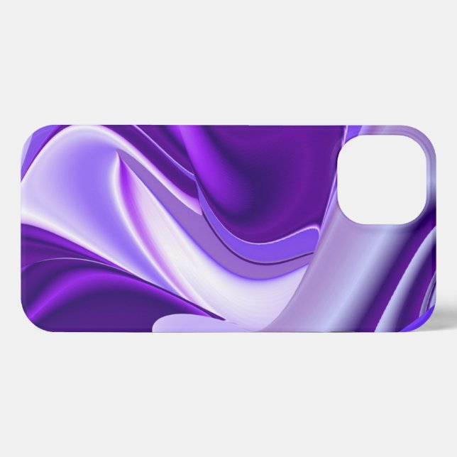 Funda Para iPhone Sueños del arcoiris de flores moradas (Reverso Horizontal)