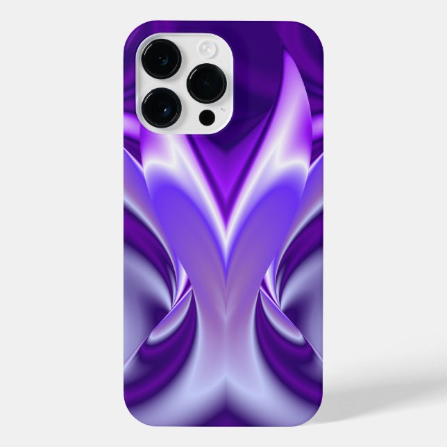 Funda Para iPhone Sueños del arcoiris de flores moradas (Reverso)