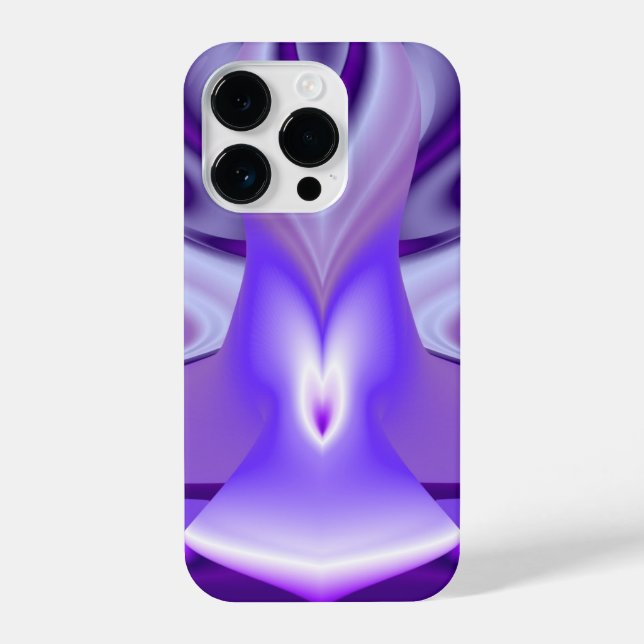 Funda Para iPhone Sueños del arcoiris de flores moradas (Reverso )