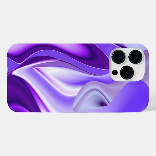 Funda Para iPhone Sueños del arcoiris de flores moradas (Reverso Horizontal)