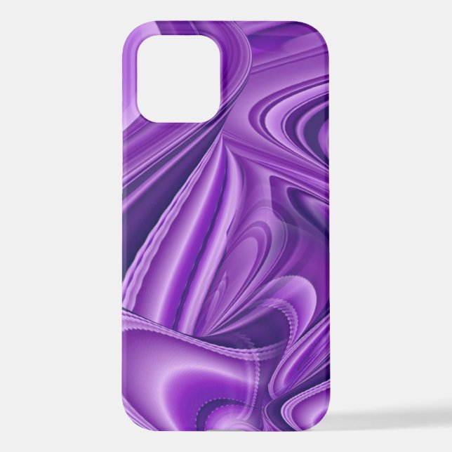 Funda Para iPhone Sueños del arcoiris de flores moradas (Reverso )
