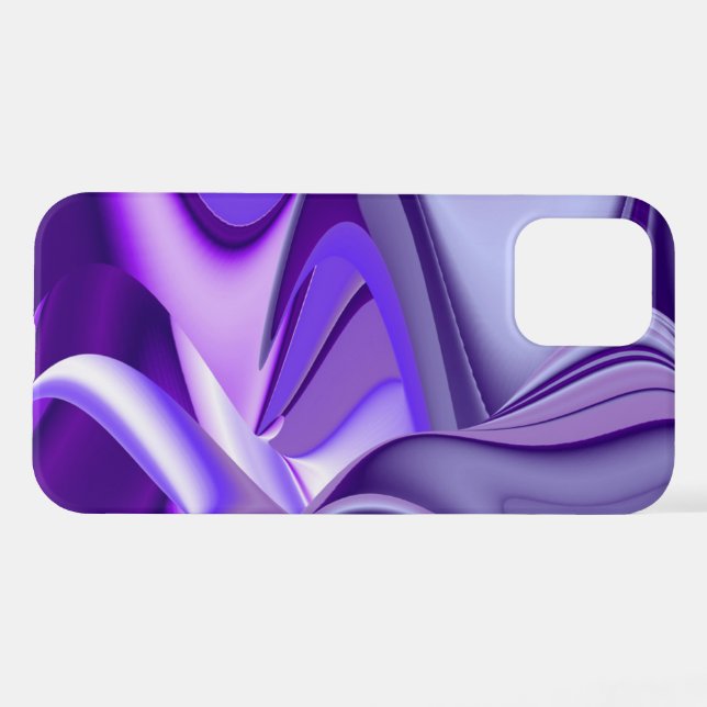 Funda Para iPhone Sueños del arcoiris de flores moradas (Reverso Horizontal)