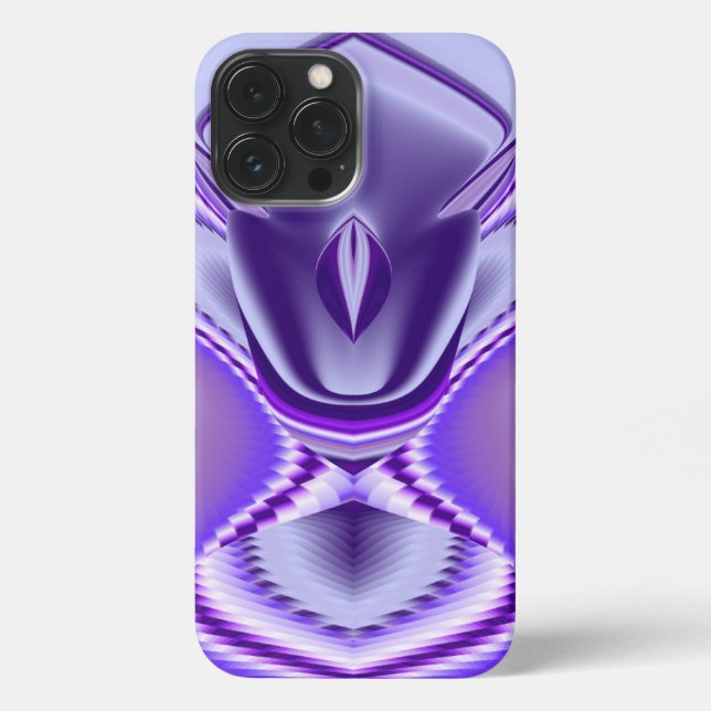 Funda Para iPhone Sueños del arcoiris de flores moradas (Reverso )