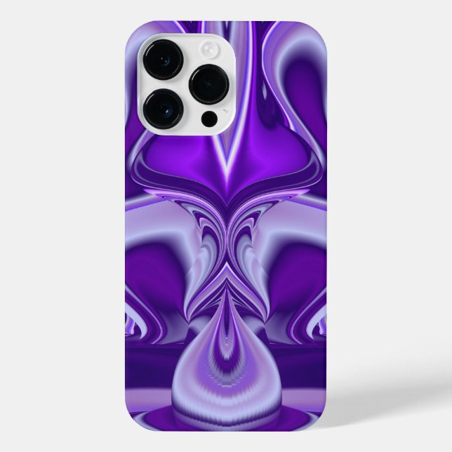 Funda Para iPhone Sueños del arcoiris de flores moradas (Reverso)