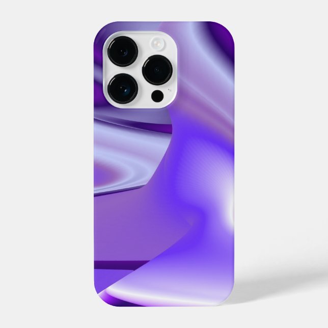 Funda Para iPhone Sueños del arcoiris de flores moradas (Reverso )