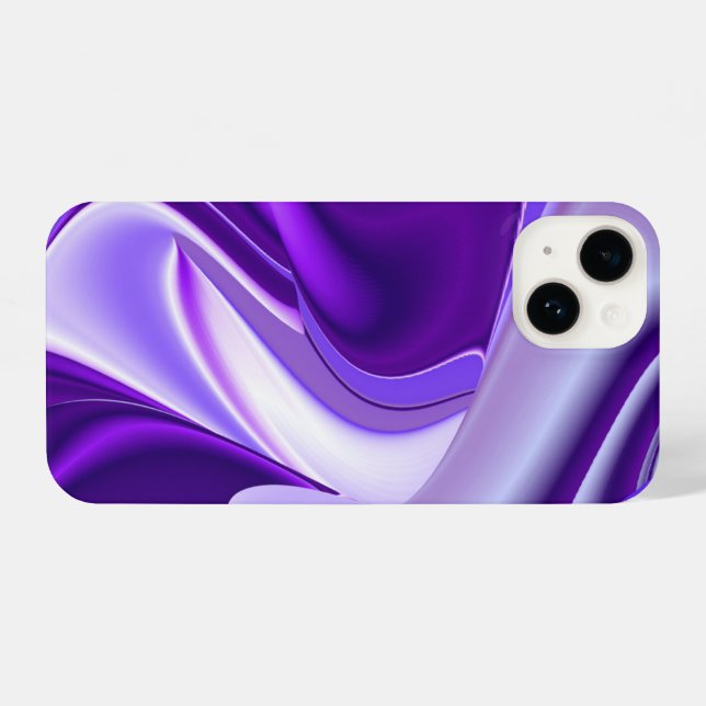 Funda Para iPhone Sueños del arcoiris de flores moradas (Reverso Horizontal)